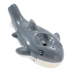 Wacky Bowlz Shark Ceramic Pipe - 3.75" - Discreet Smoker