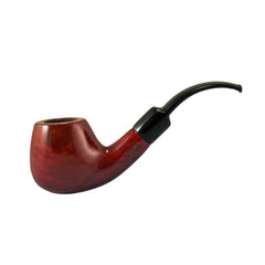 Pulsar Shire Pipes Bent Apple Cherry Wood Tobacco Pipe - 5" - Discreet Smoker