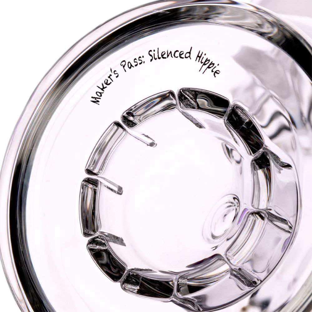 MJ Arsenal Hippie Hitter Glass Water Pipe - 8.75" / 14mm F / LE - Discreet Smoker