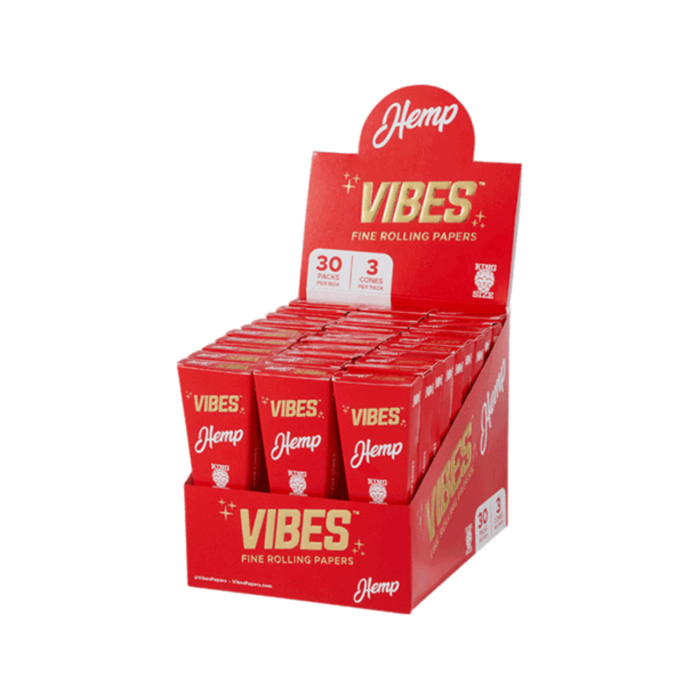Vibes Cones Box - King Size - Discreet Smoker