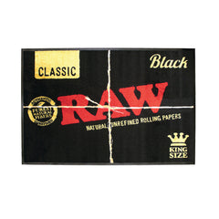 RAW Black Door Mat - Discreet Smoker