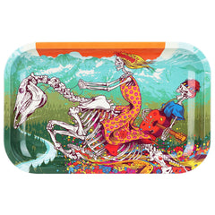 Grateful Dead x Pulsar Metal Rolling Tray - Dead Horse / 11" x 7" - Discreet Smoker