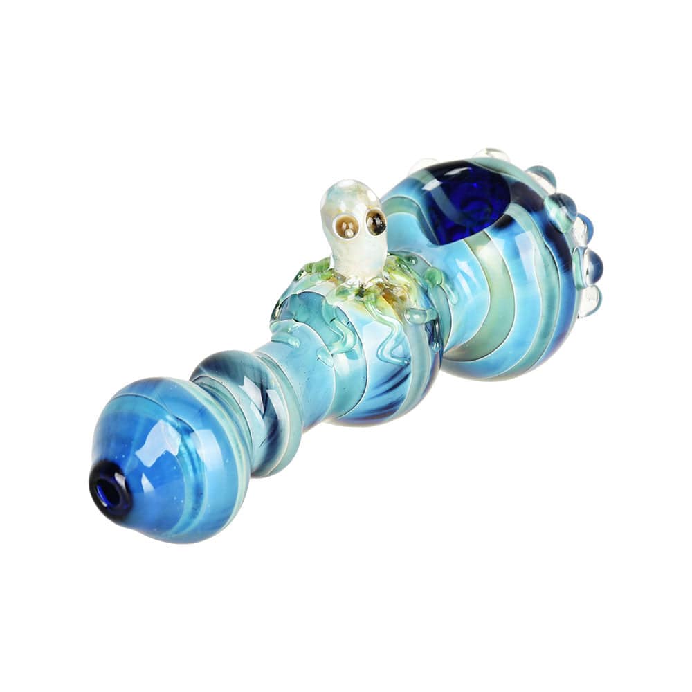 Ogling Octopus Glass Pipe - 4.5" - Discreet Smoker