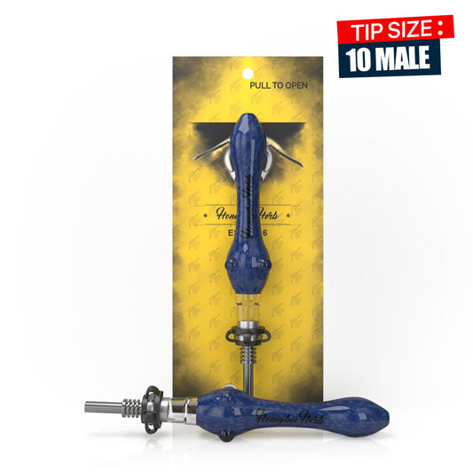 SPECKLED GLASS NECTAR COLLECTOR - Discreet Smoker