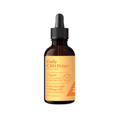 Organic CBD THC-Free Drops Citrus Mint - Extra Strength 1500mg - Broad Spectrum - Discreet Smoker