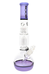 ROOR Tech 14" Multicolor Bubble Base Bong – GOG with Tree Perc - Discreet Smoker