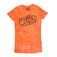 Kill Your Culture Orange Kush Women's Burnout T-Shirt - Discreet Smoker