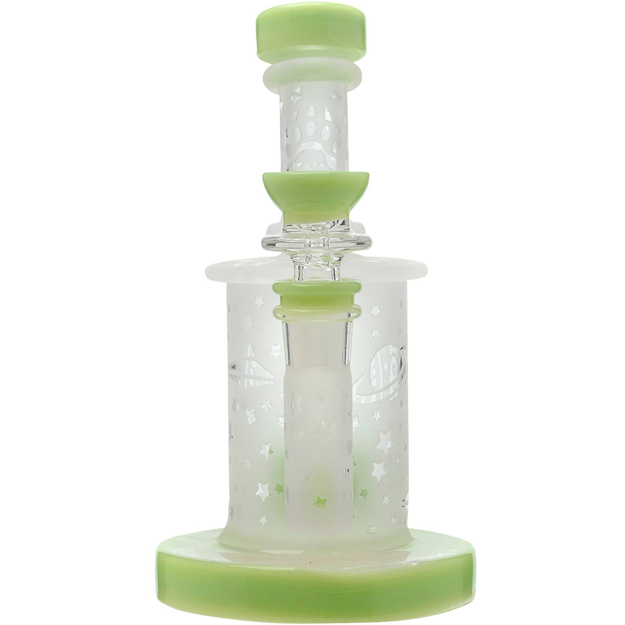 Calibear Sandblasted Flower Of Life Mini Can Bong - Discreet Smoker