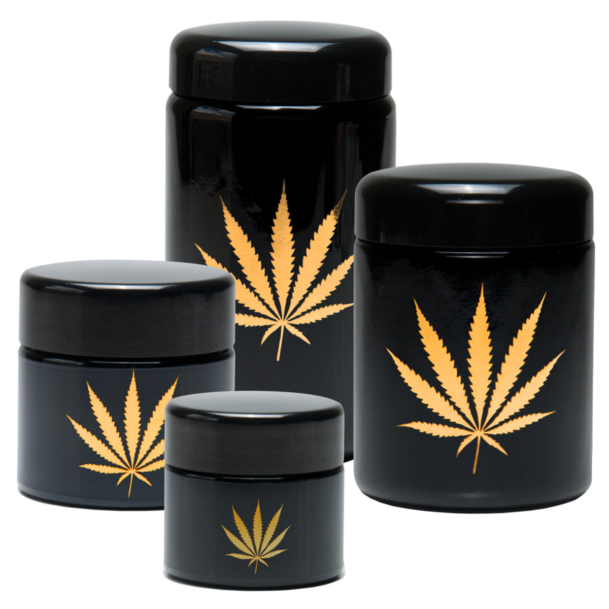 420 Science UV Protective Screw-Top Jar - Gold Leaf - Discreet Smoker