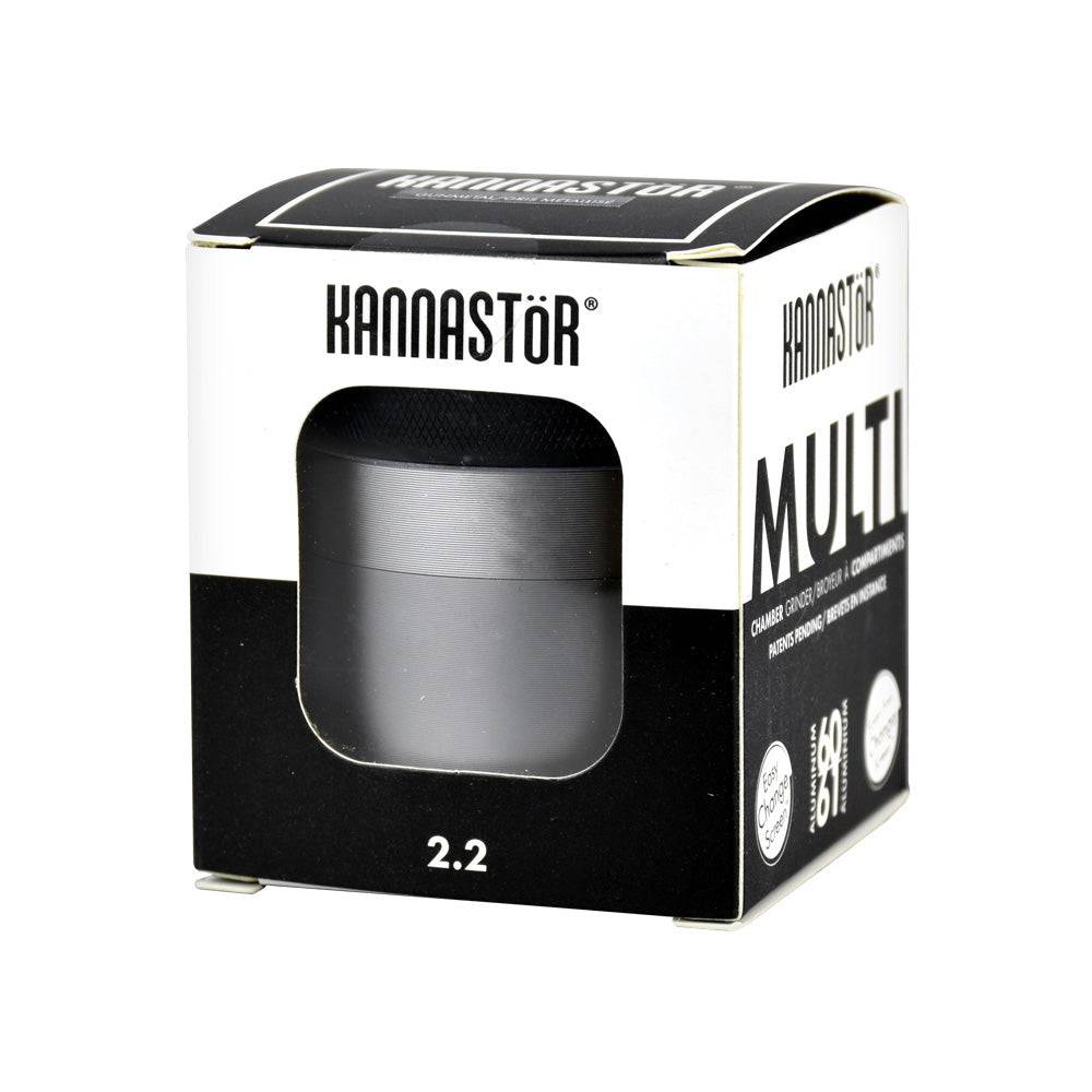 Kannastor Multi Chamber Grinder - 2.2" / Gunmetal - Discreet Smoker
