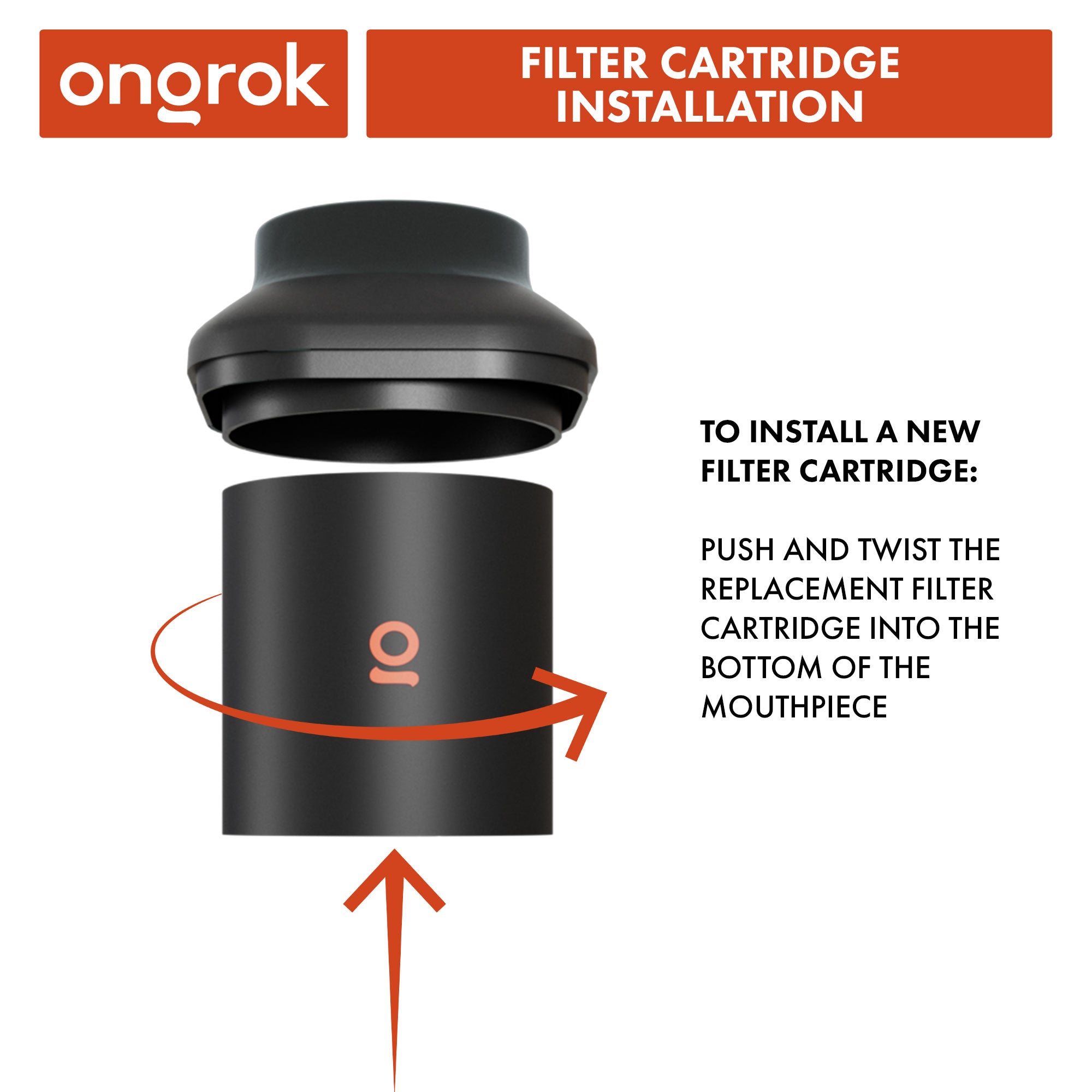 Ongrok Personal Air Filter with Replaceable Cartridges - Discreet Smoker