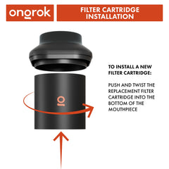 Ongrok Personal Air Filter with Replaceable Cartridges - Discreet Smoker