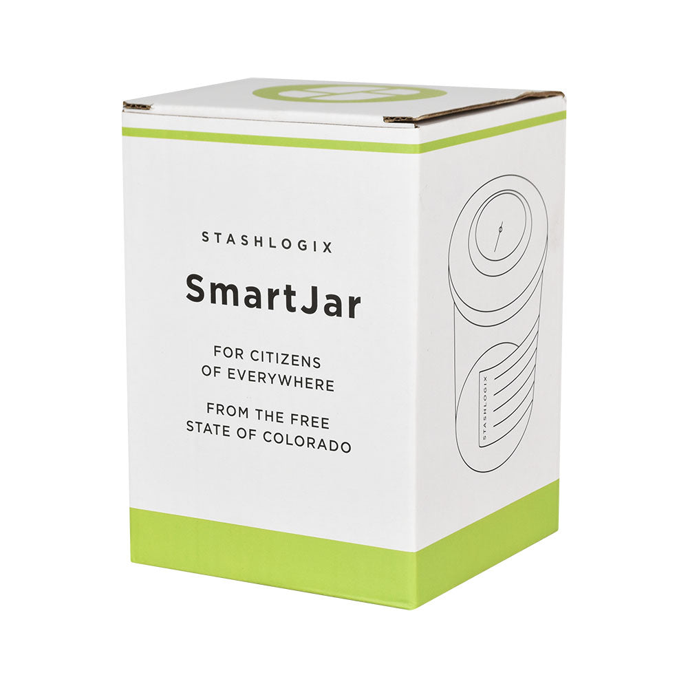 Stashlogix Bamboo Smart Jar w/ Boveda Pack - XL - Discreet Smoker