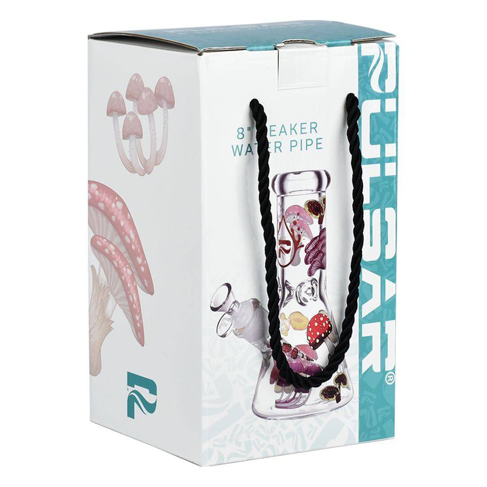 Pulsar Eat Me Design Series Glass Beaker Water Pipe - 7.75" / 14mm F - Discreet Smoker