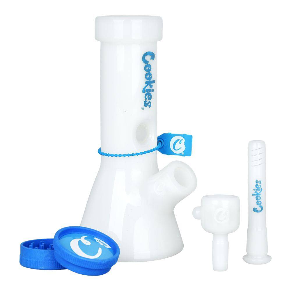 Cookies Mighty Mini Glass Beaker Water Pipe | 14mm F | 8" - Discreet Smoker