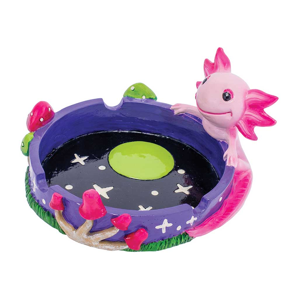 PINK AXOLOTL STAR & MUSHROOM ASHTRAY - Discreet Smoker
