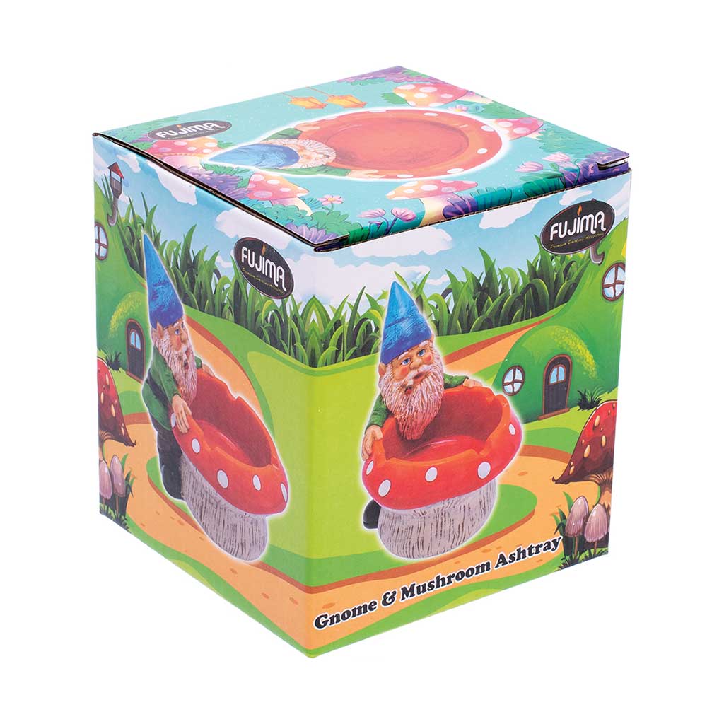GNOME & MUSHROOM ASHTRAY - Discreet Smoker