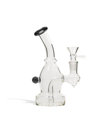 6 Inch Glass Water Pipe with Colored Lip - Discreet Smoker