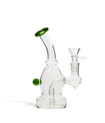 6 Inch Glass Water Pipe with Colored Lip - Discreet Smoker