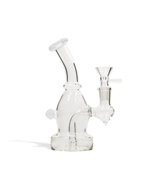 6 Inch Glass Water Pipe with Colored Lip - Discreet Smoker