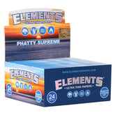 24PC DISPLAY Elements Phatty Supreme Rolling Papers - Discreet Smoker