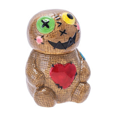 Fujima Voodoo Doll Ceramic Stash Jar - 4.5" - Discreet Smoker