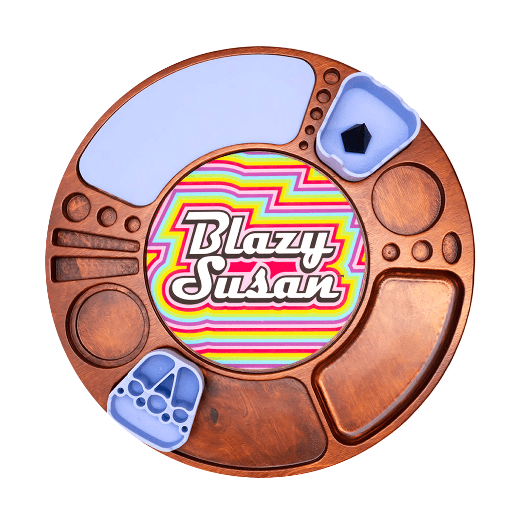 Blazy Susan Spinning Rolling Trays - Discreet Smoker