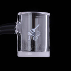 HONEY & MILK BEVEL QUARTZ BANGER - 90° DEGREE | YL - Discreet Smoker