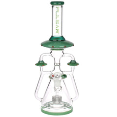 Pulsar Far-Out Visitors Recycler Glass Water Pipe | 17.25" | 19mm F - Discreet Smoker