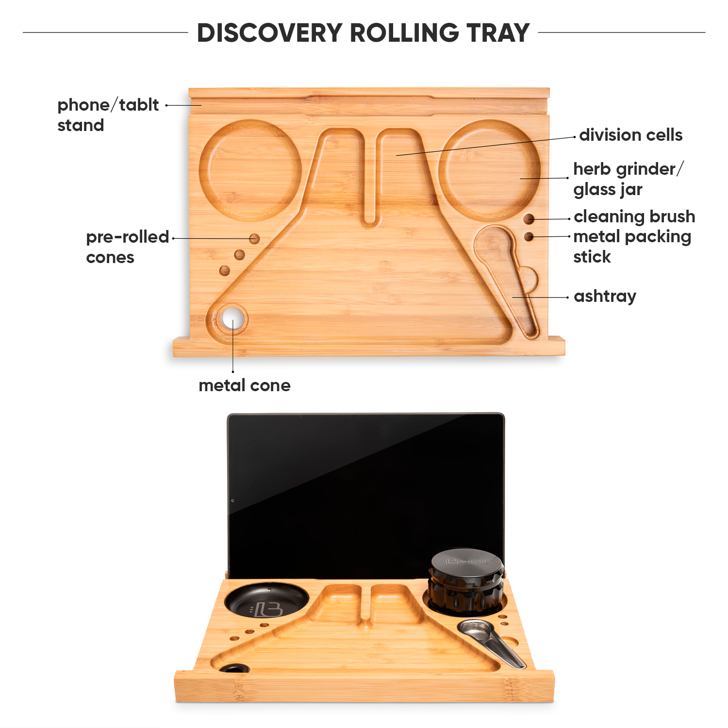 DISCOVERY Storage Box Black - Discreet Smoker