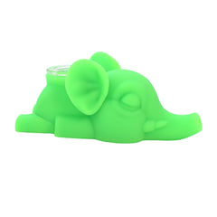 Silicone Elephant Hand Pipe - Discreet Smoker