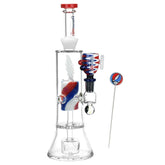 Grateful Dead x Pulsar Lightning Bolt Glass Water Pipe - Discreet Smoker