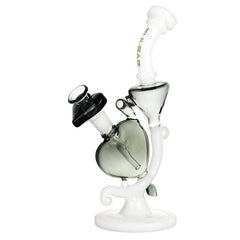 Pulsar Heart Recycler Water Pipe - 8.5" / 14mm F / Blue Pink - Discreet Smoker