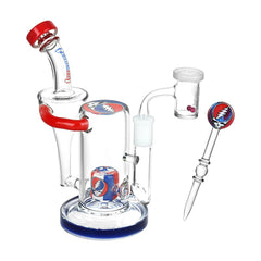 Grateful Dead x Pulsar Honest Tune Recycler Rig Set - 8.5" / 14mm F - Discreet Smoker