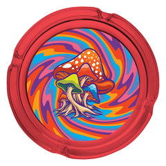 Fujima Trippy Mushroom Glass Ashtray - 6.25" - Discreet Smoker