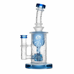 Calibear Sandblasted Seed Of Life Perc Torus Can Bong - Discreet Smoker