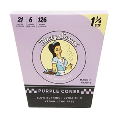 Blazy Susan Purple Paper Cones - Discreet Smoker