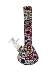 Day of the Dead Silicone Bong - Discreet Smoker