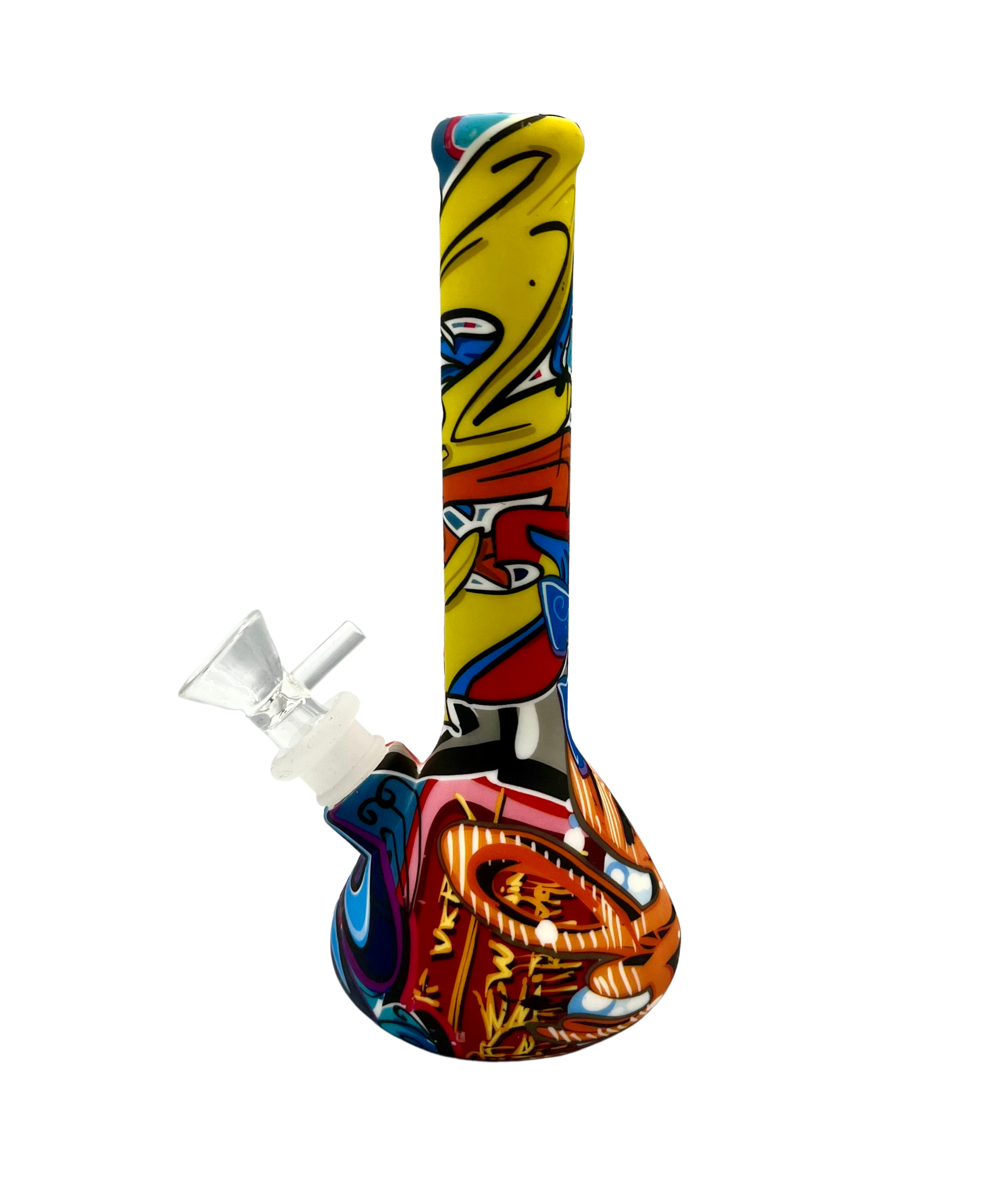 Graffiti Silicone Bong - Discreet Smoker