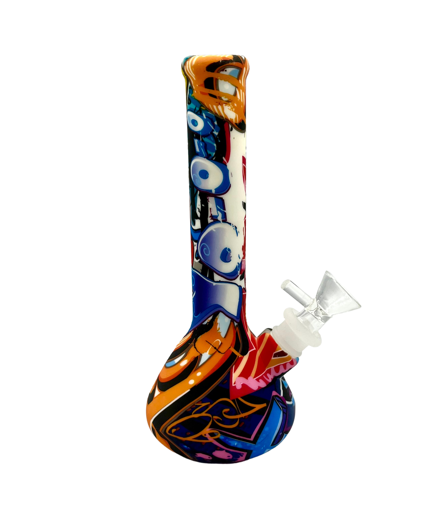 Graffiti Silicone Bong - Discreet Smoker