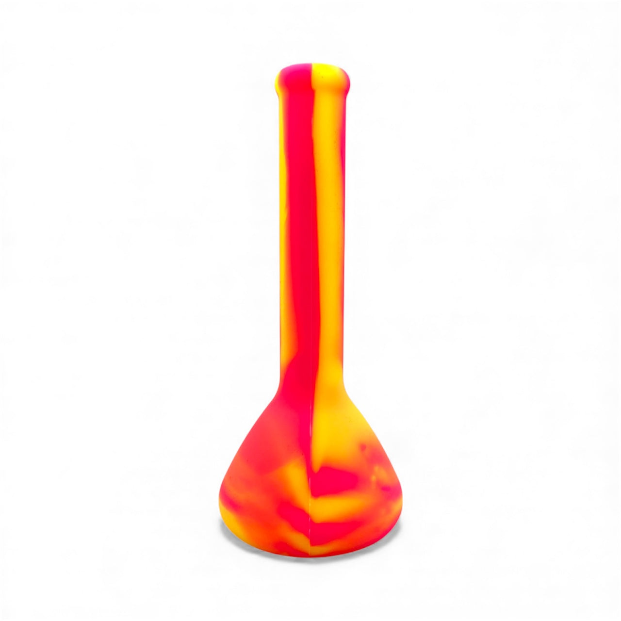 Neon Swirl Silicone Beaker Bong - Discreet Smoker