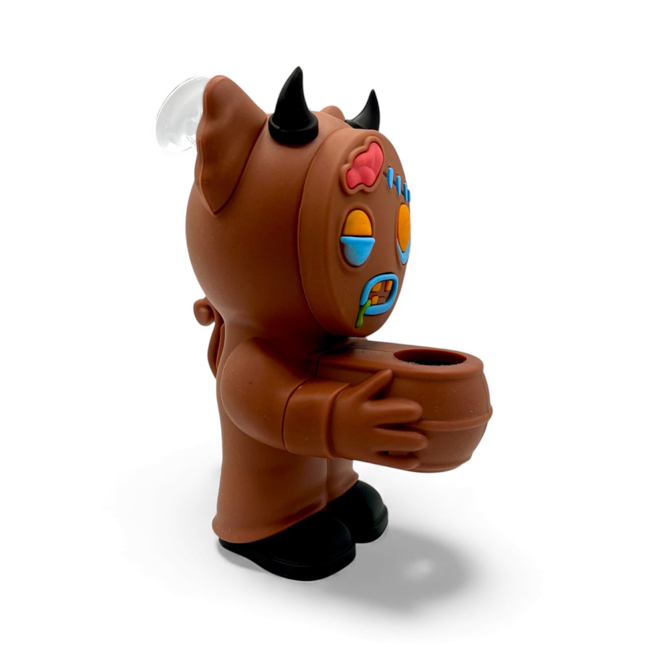 Zombie Gingerbread Man Silicone Water Pipe - Discreet Smoker