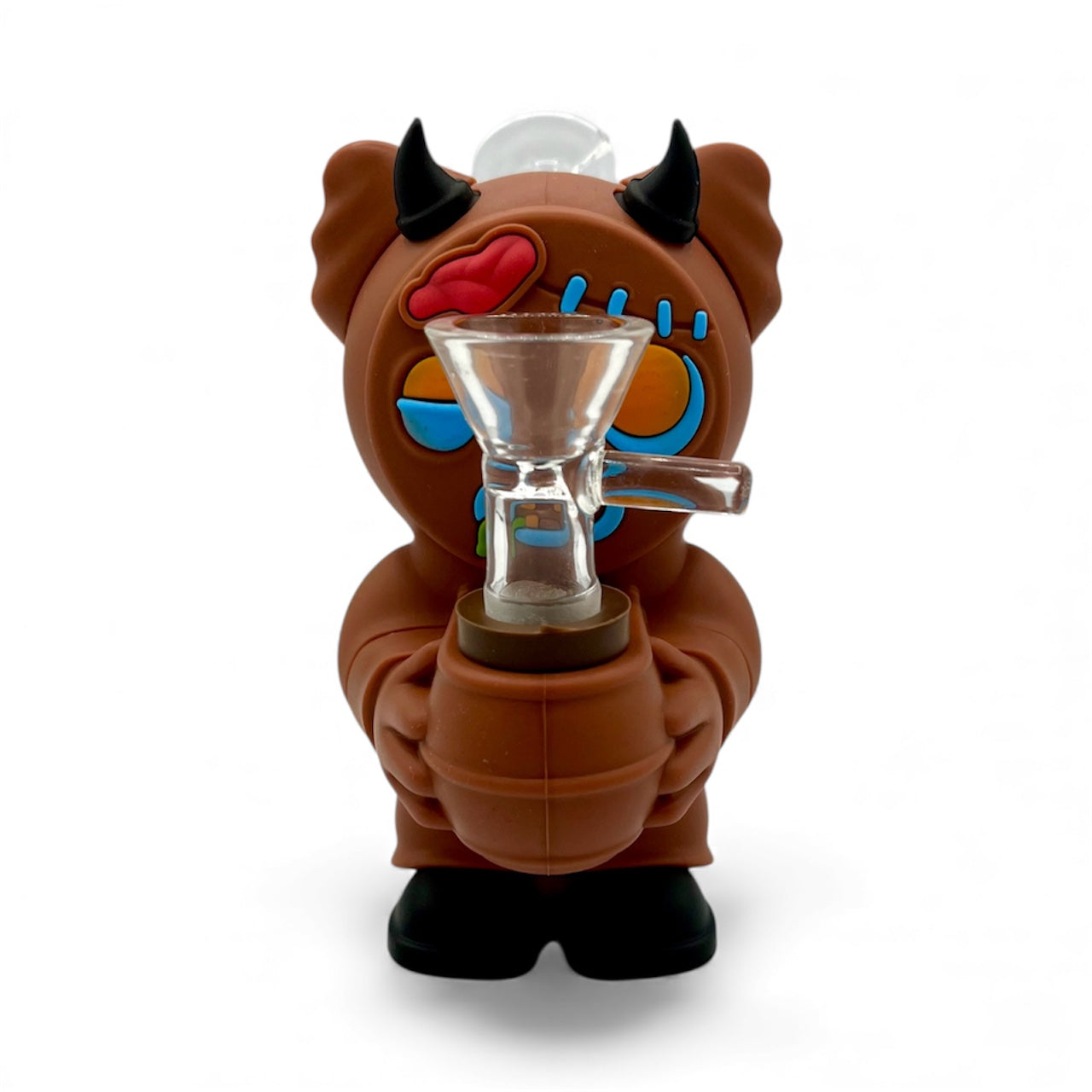 Zombie Gingerbread Man Silicone Water Pipe - Discreet Smoker