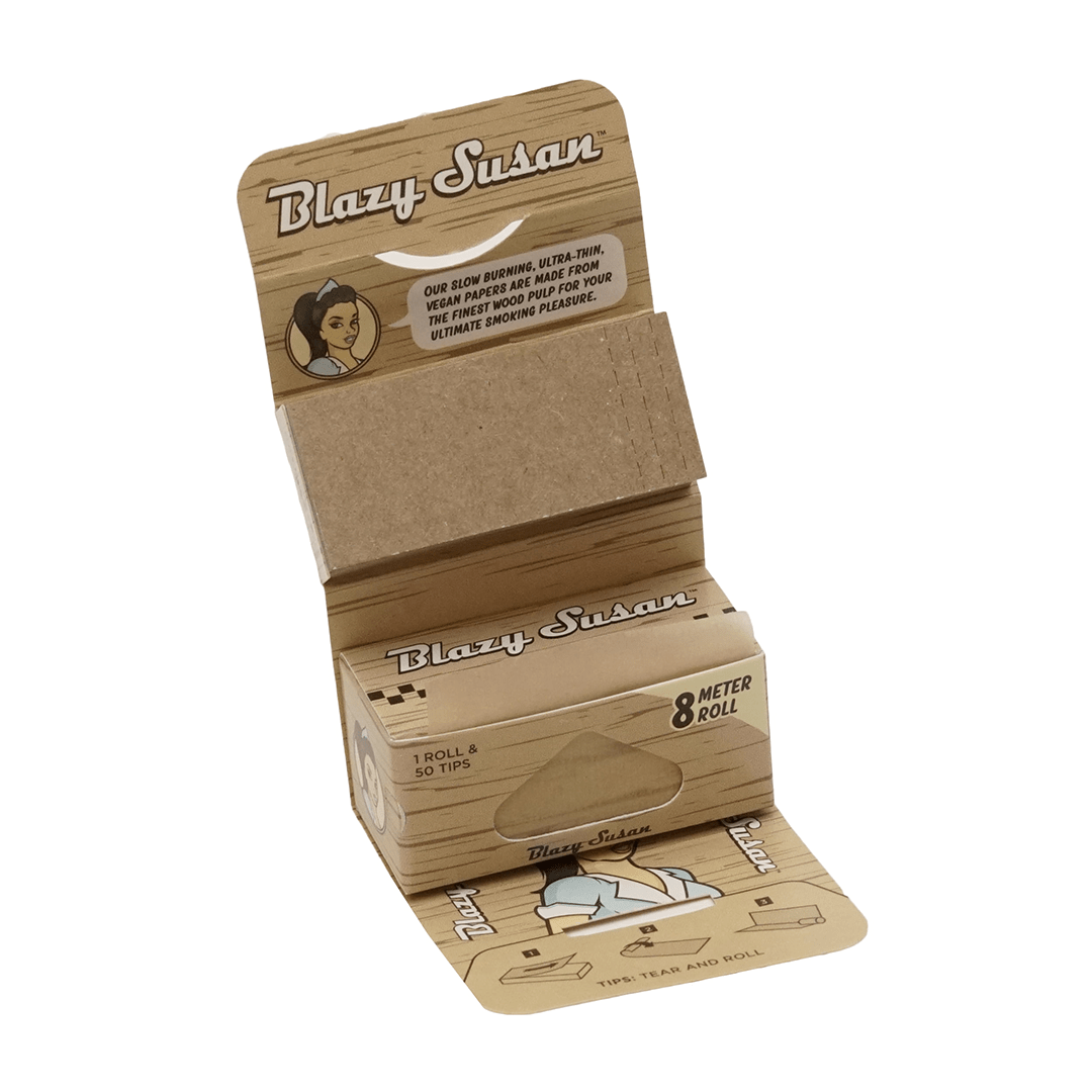 Blazy Susan Unbleached Rolling Papers - Discreet Smoker