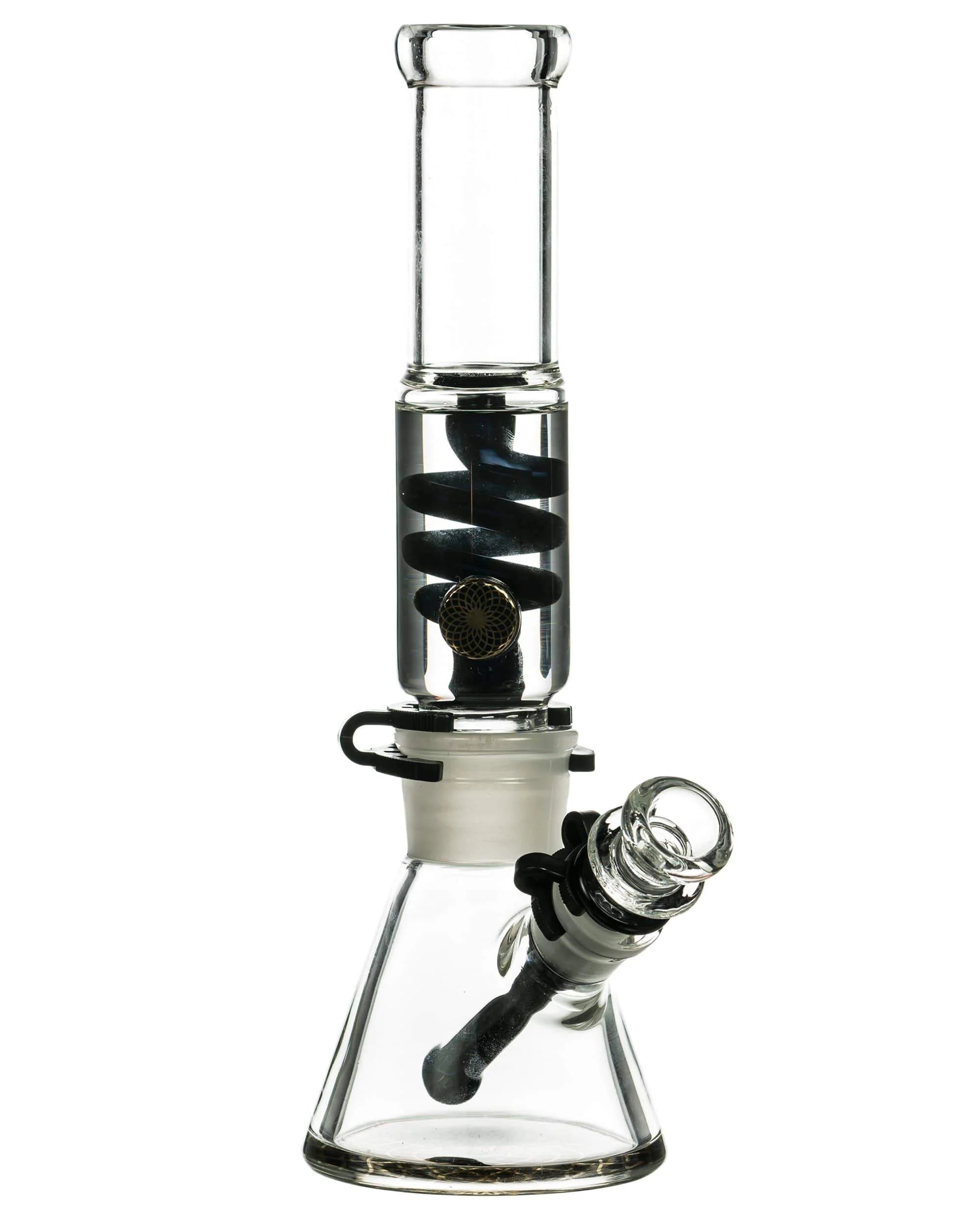 1Stop Glass 12" Freezable Glycerin Coil Beaker Bong - Discreet Smoker