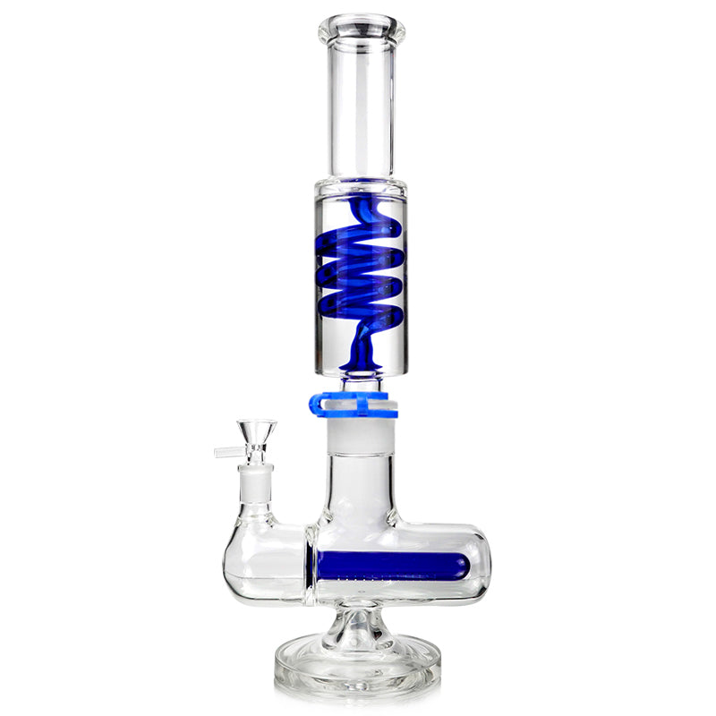 1Stop Glass 16 inches Glycerin Inline Perc Bong - Discreet Smoker