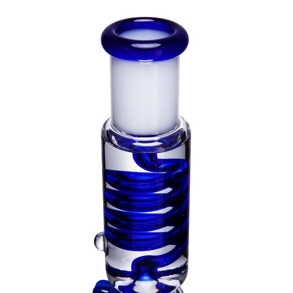 1Stop Glass 14 Inch Glycerin Straight Tube Bong - Discreet Smoker