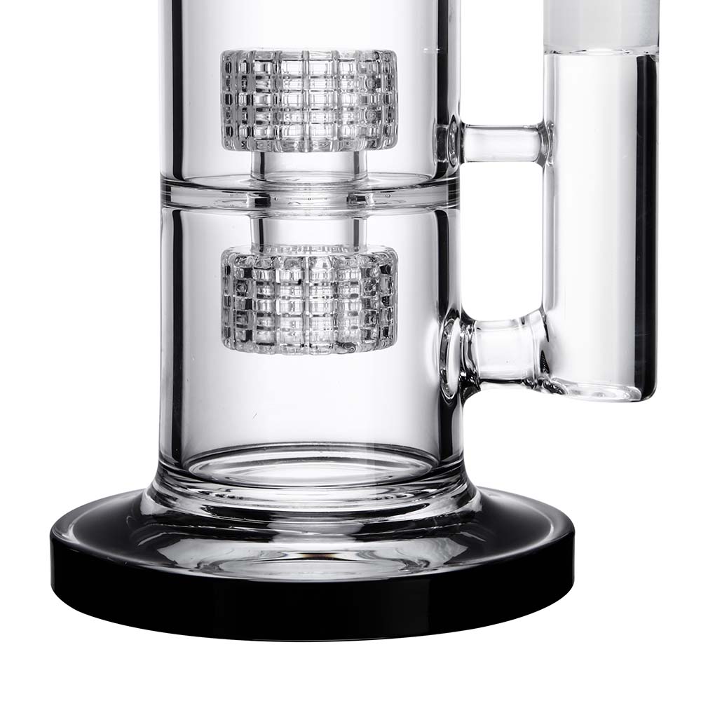 1Stop Glass 14 Inch Glycerin Straight Tube Bong - Discreet Smoker