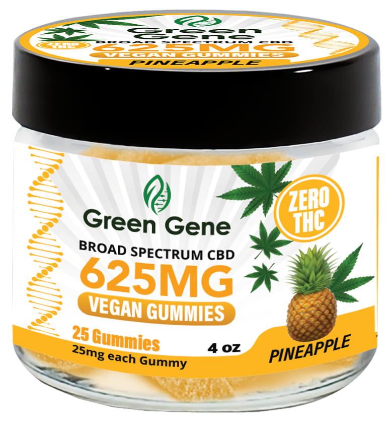 Green Genie CBD Vegan Pectin Infused Gummies w/ B12 Vitamins (625MG - 2500MG) - Discreet Smoker