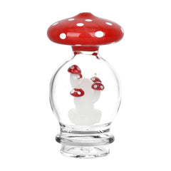 Pulsar Mushroom Mayhem Glass Attachment For Puffco Peak - Discreet Smoker